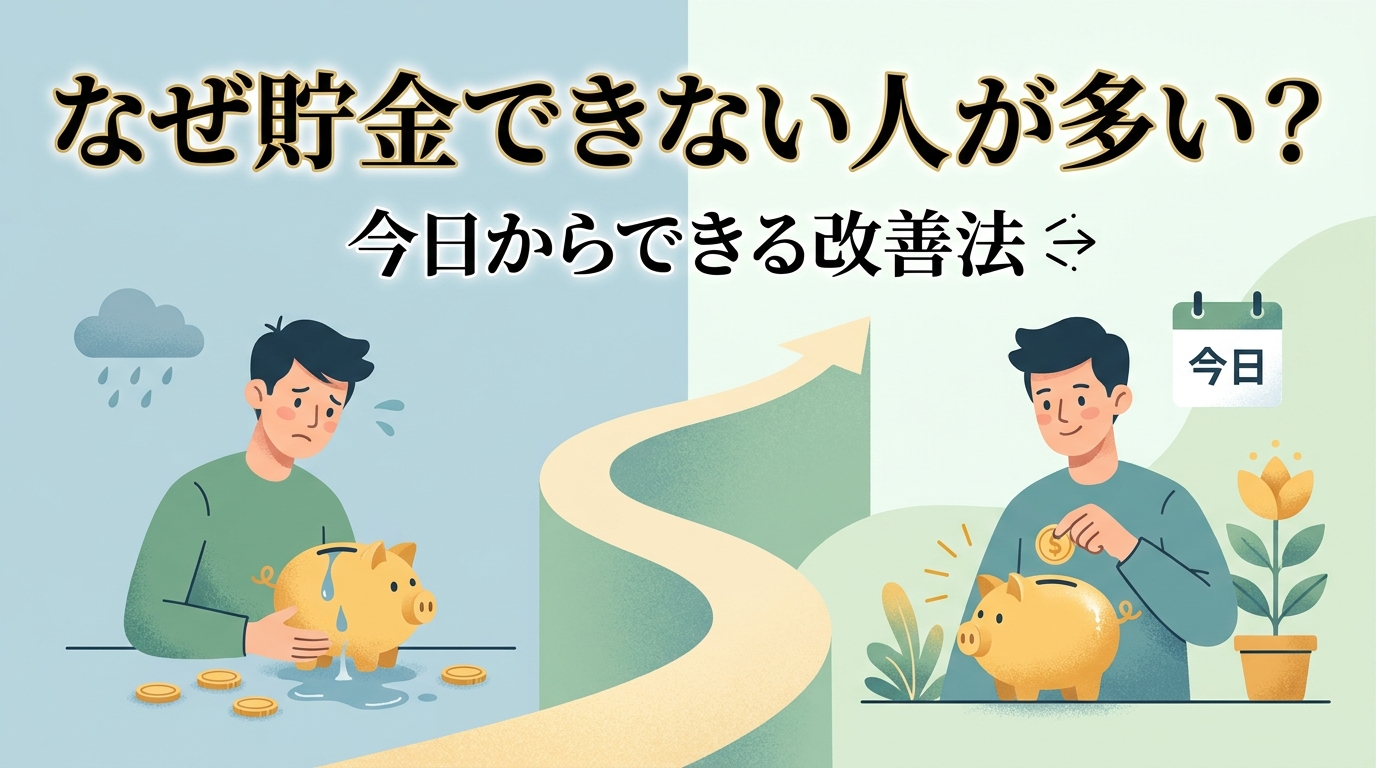 なぜ貯金できない人が多い？今日からできる改善法とは