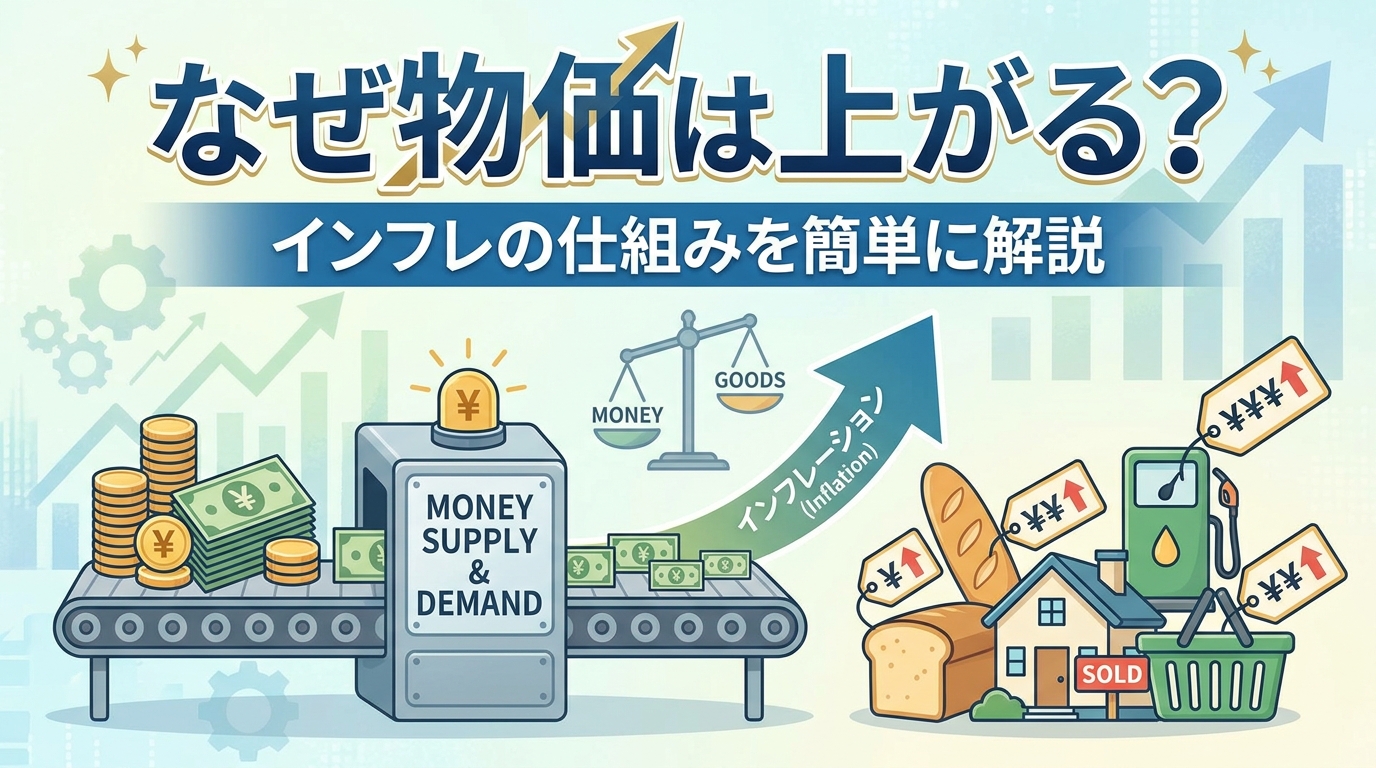 なぜ物価は上がる？インフレの仕組みを簡単に解説