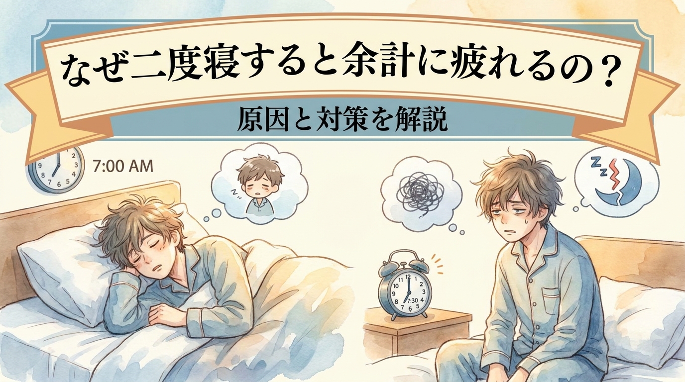 なぜ二度寝すると余計に疲れるの？原因と対策を解説