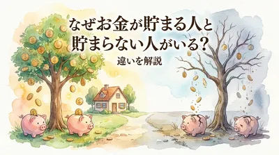なぜお金が貯まる人と貯まらない人がいる？違いを解説