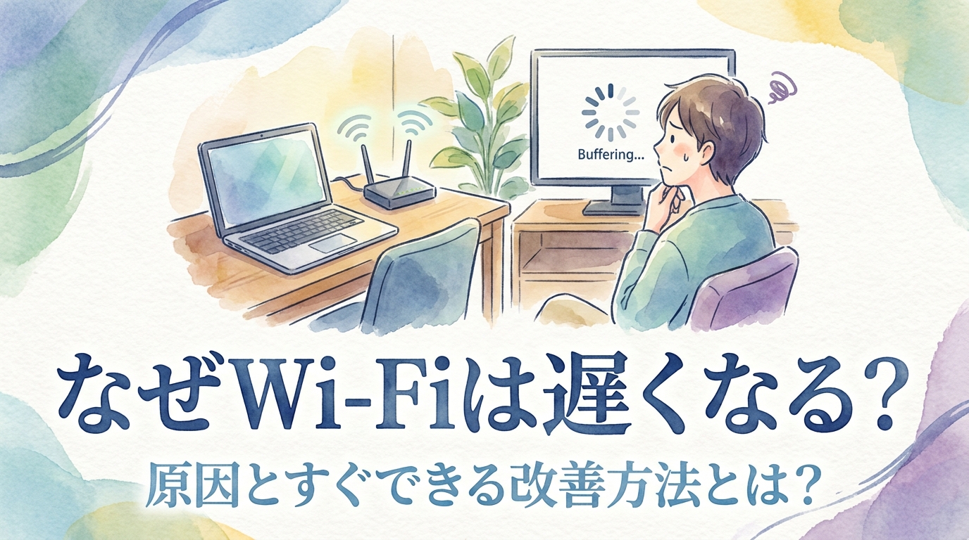 なぜWi-Fiは遅くなる？原因とすぐできる改善方法とは？