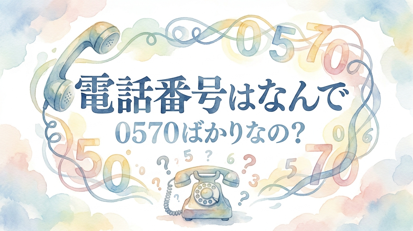 電話番号はなんで 0570ばかりなの？