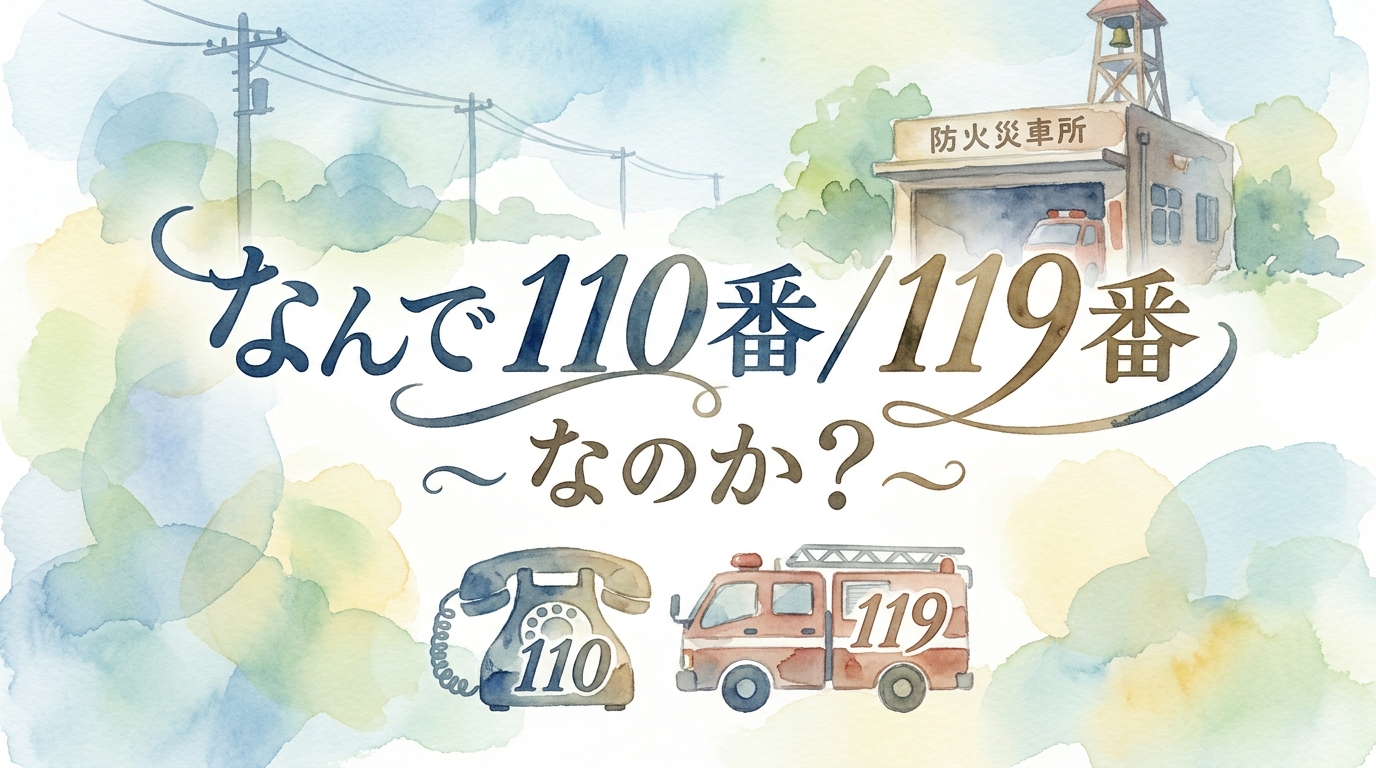 なんで 110番 / 119番 なのか？