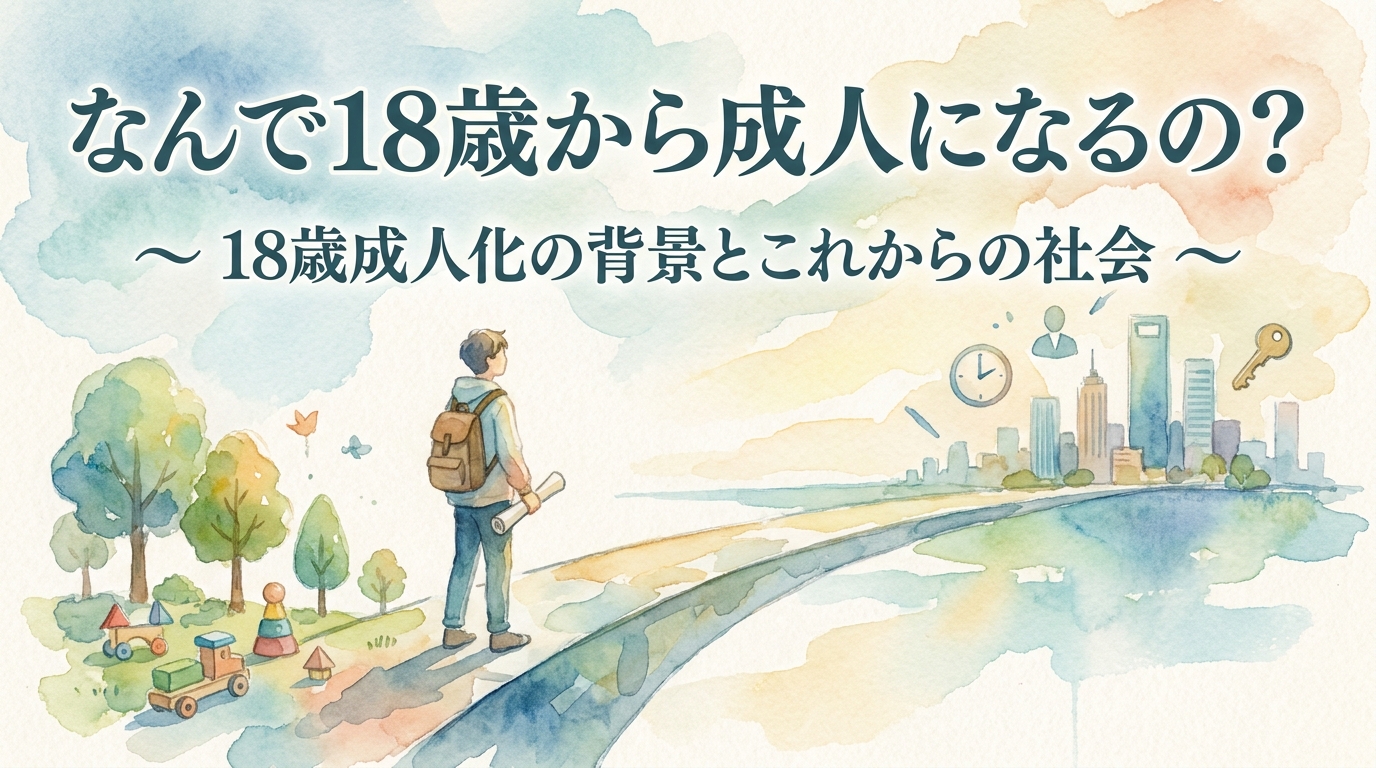 なんで18歳から成人になるの?