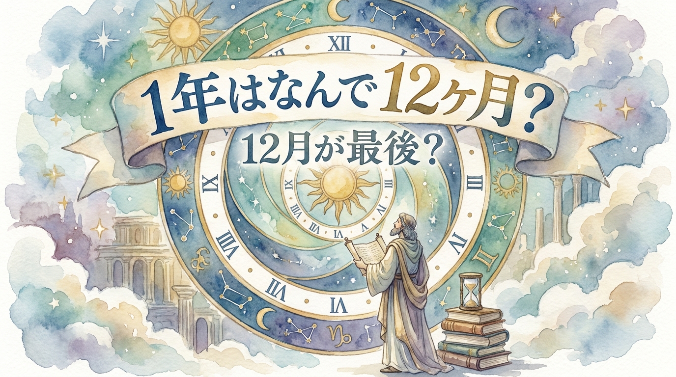 1年はなんで 12ヶ月?12月が最後?