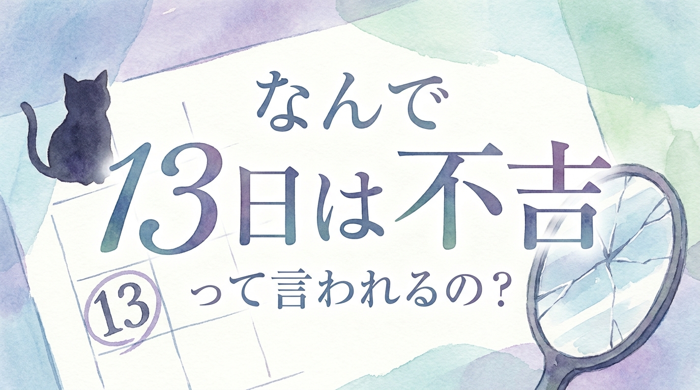 なんで 13日は不吉って言われるの？