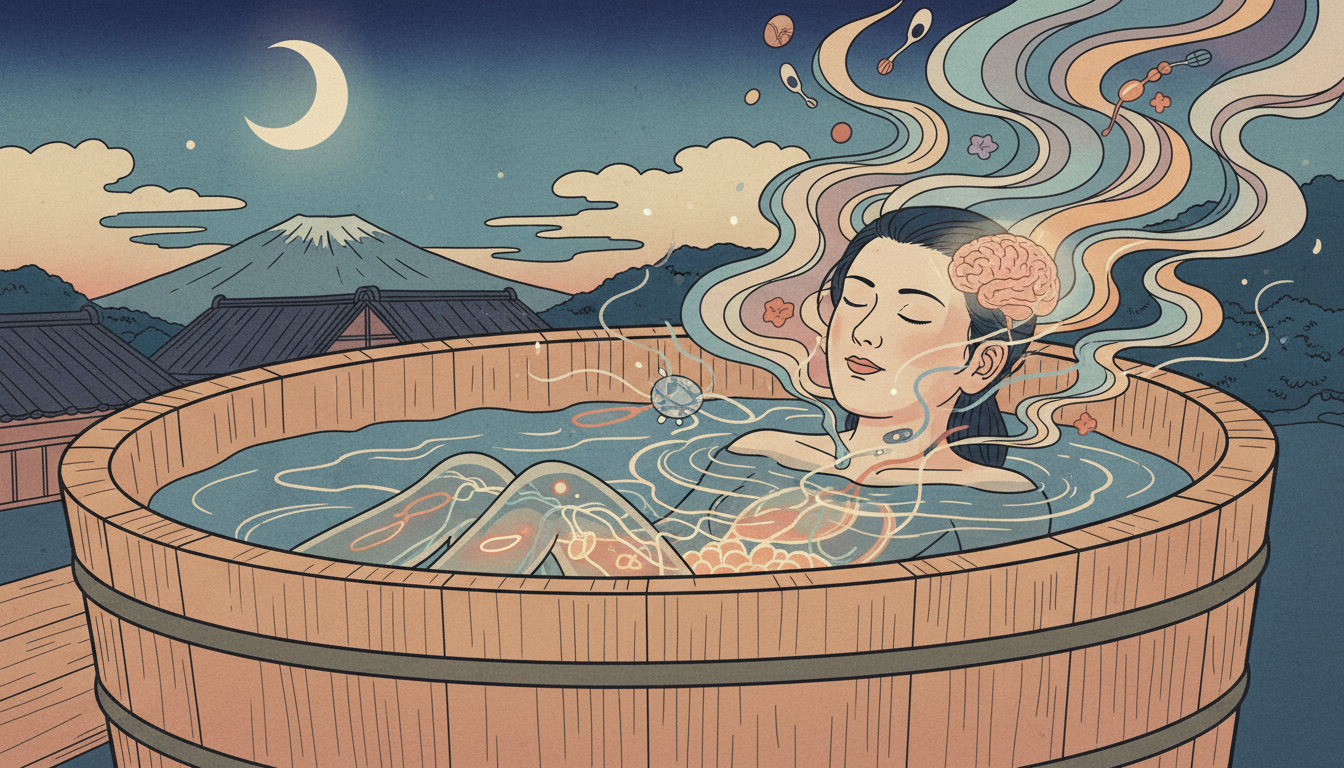 お風呂で眠くなる最大の理由は「深部体温の急激な変化」です