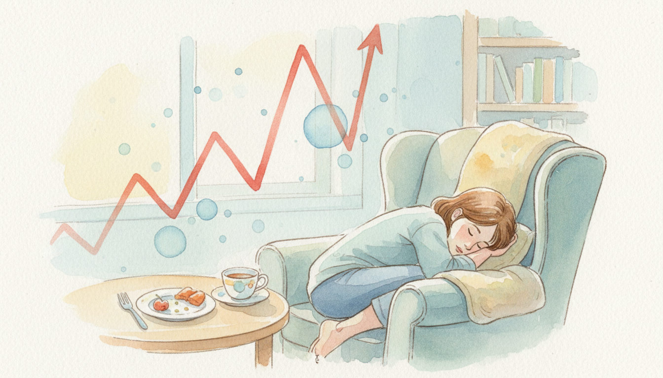 食後の眠気の正体は「血糖値スパイク」です