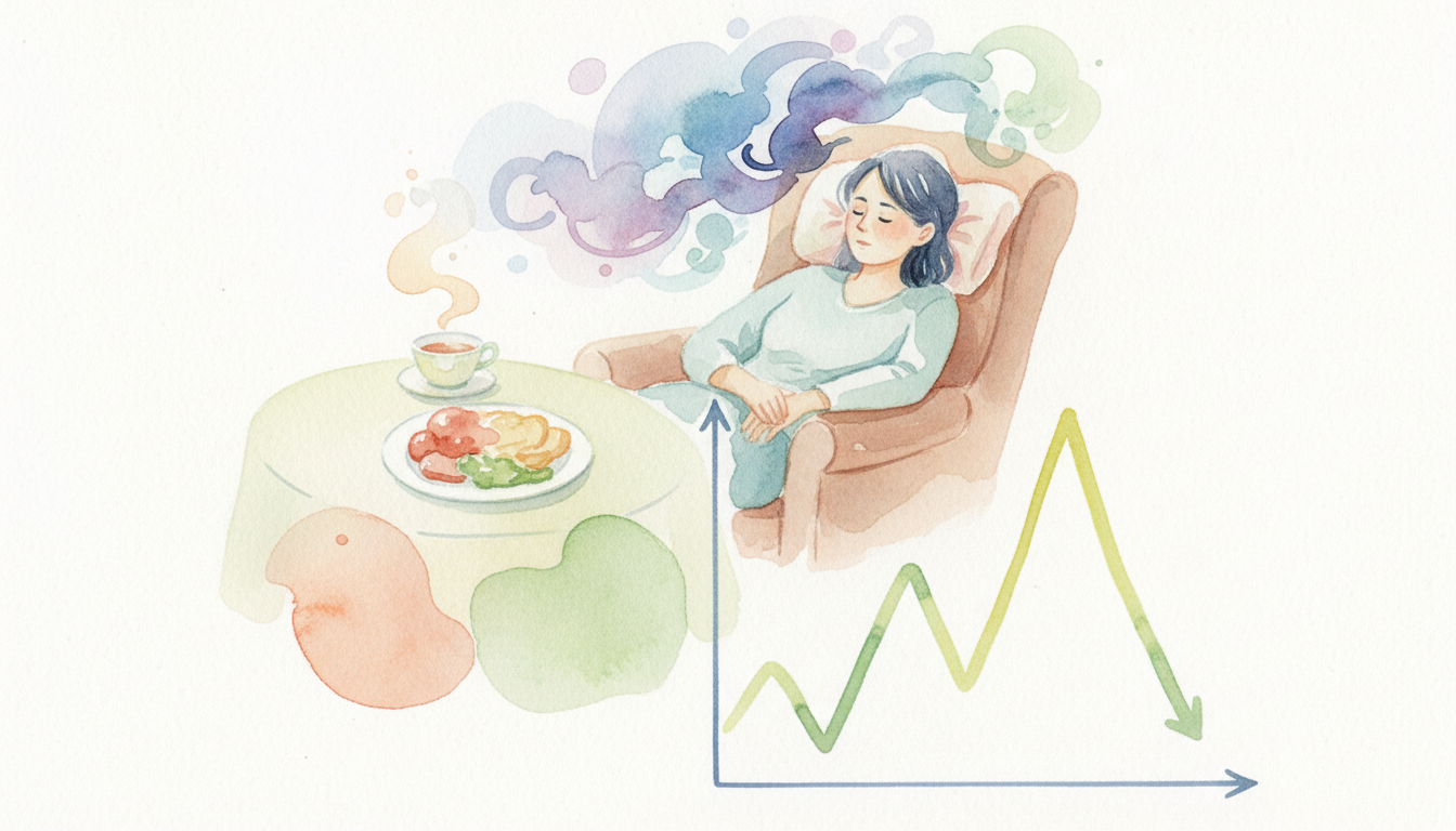 血糖値が急激に変化すると眠くなる仕組み