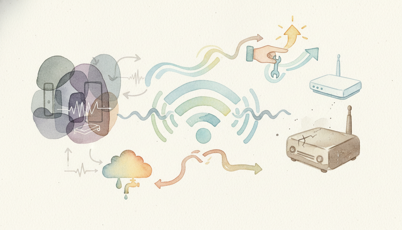 Wi-Fiの速度が落ちてしまう主な4つの理由