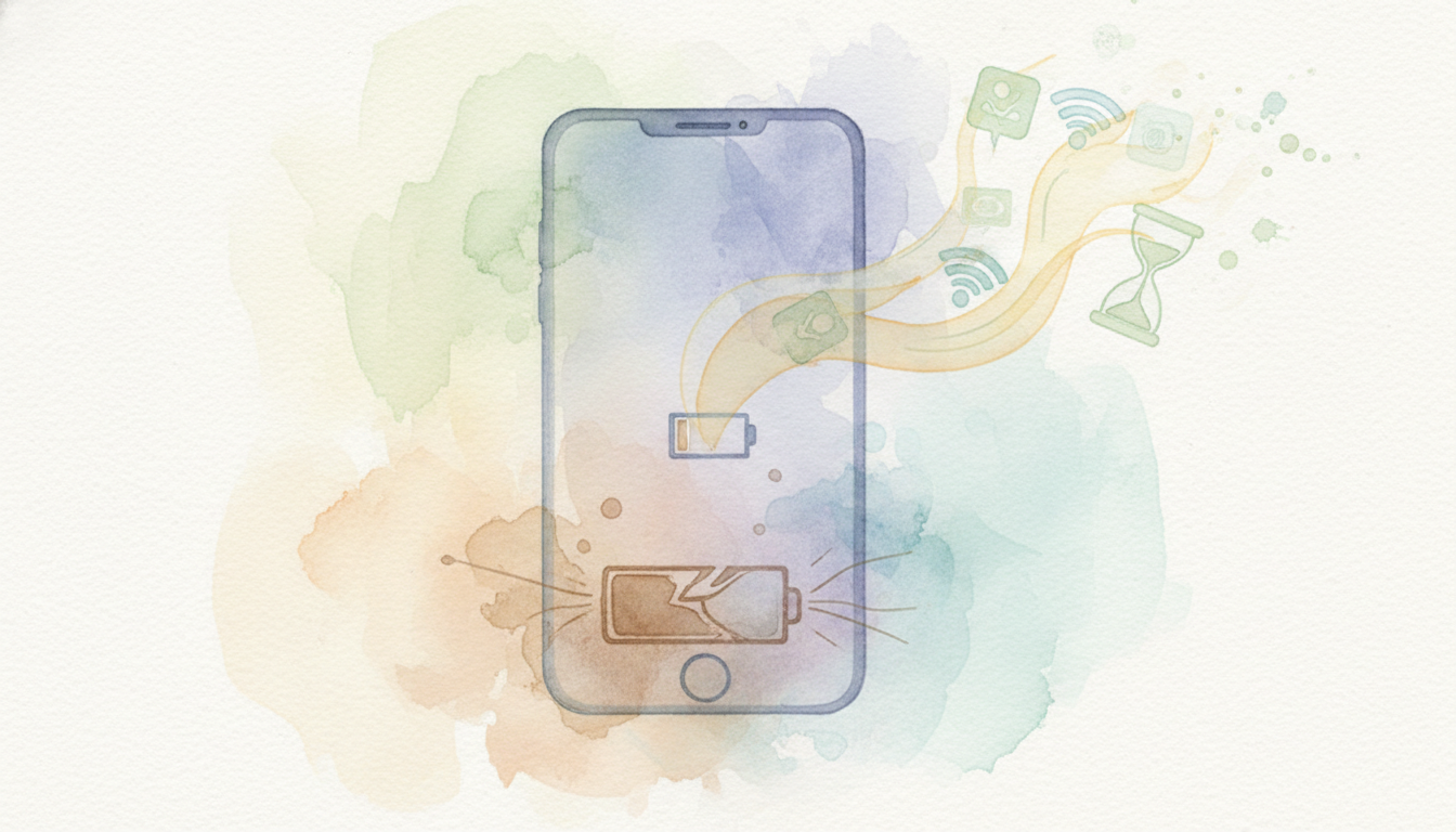 バッテリーが減る主な理由は「劣化」と「目に見えない消耗」です